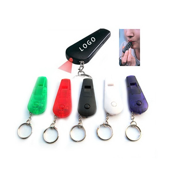 Flashlight on sale whistle keychain