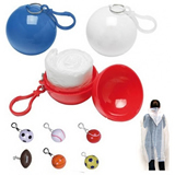 Rain Poncho Ball With Keychain